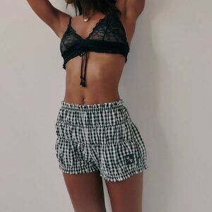 Free People - Favorite Find Bloomers - Black Combo Gingham - Size S